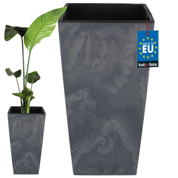 Kvetináč s vložkou 400x400x750 mm betónová konštrukcia