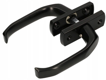 Dverová kľučka 125, dvere, brány, 2 ks - Farba čierna