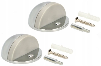 Prišrúbovaný odrazník na dvere stoper 45 mm - 2 ks - Farba chróm