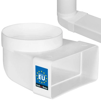 Excentrické koleno 120x60 ventilačný kanál 100