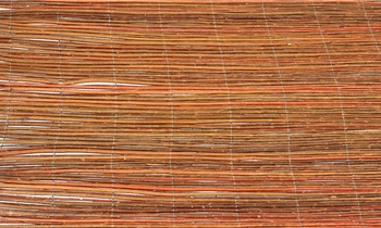 Prútená krycia rohož na terasu 100x300 cm + svorky