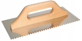 Hladidlo 4x4mm oceľové zubové hladidlo lepiace omietkové dosky