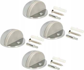 Prišrúbovaný odrazník na dvere stoper 45 mm - 4 ks - Farba chróm
