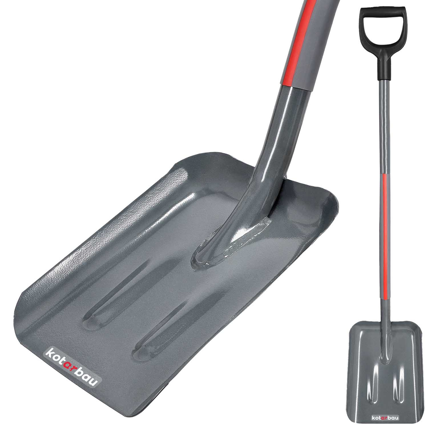 Lopata jednoduchá stavebná na piesok uhlie kopanie oceľ s násadou 125 cm