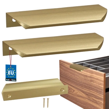 Úchyt nábytkový hliníkový zlatý mat 96/116 mm sada 2 ks.