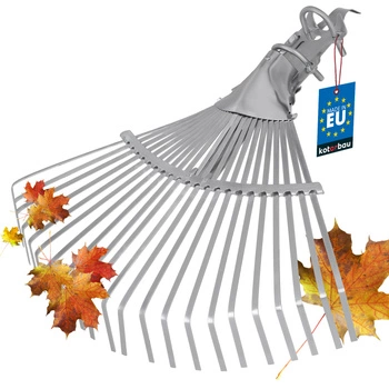 Záhradné hrable na lístie 610 mm s násadou