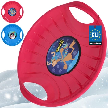 Sánky na sánkovanie po snehu ružové modré 60 cm sada 2 ks.