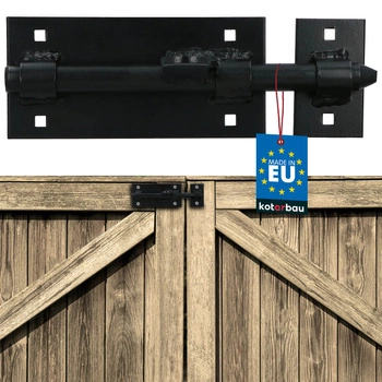 Univerzálny zámok pre dvere brány bránky oceľový čierny 150 mm