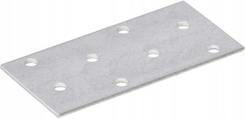 Plochý spojovací perforovaný plech 76x40mm pozinkovaný