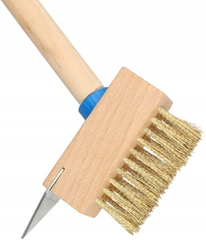 Drôtená škrabka na dlažbu s rukoväťou