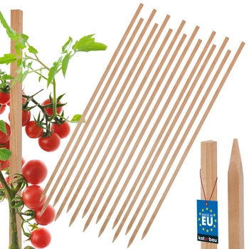Drevené koly na paradajky zeleninu záhradné podpery 120 cm sada 15 ks.