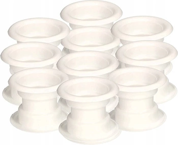 Tulejka na dvere ventilačná tulejka - 10 ks - Farba biela