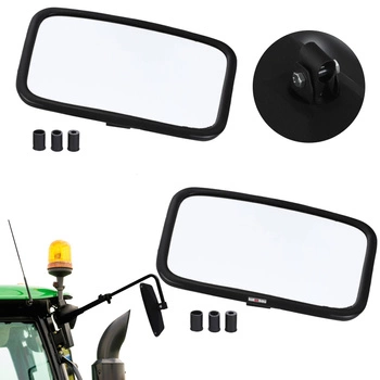 Univerzálne vonkajšie zrkadlo pre strojné traktory 25x16,5 cm sada 2 ks.