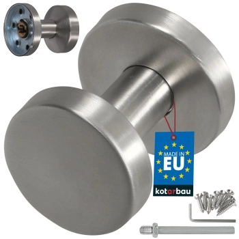 Kľučka na bránu z nehrdzavejúcej ocele pevná strieborná