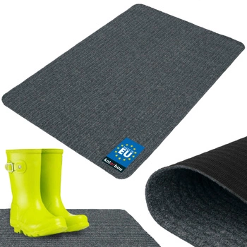 Rohožka na topánky savá protišmyková koberec rohož sivá 100x66 cm