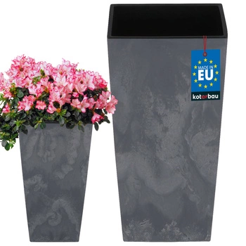 Kvetináč s vložkou 170x170x325 mm betónová konštrukcia