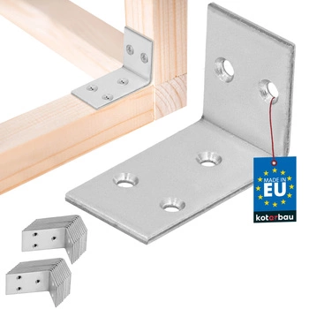 Tesársky uholník nerezový pozinkovaný 30x45x25 mm sada 25 ks.