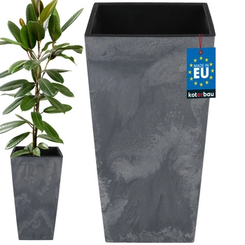 Kvetináč s vložkou 325x325x610 mm betónová konštrukcia