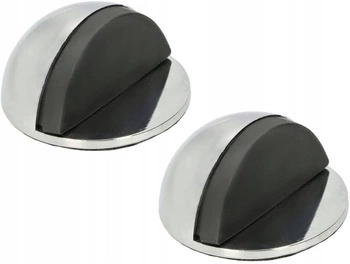 Samolepiaci nárazník na dvere stoper 45 mm - 2 ks - Farba chróm