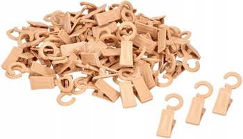 Plastové žabky na drevený garniž sada 100 ks.