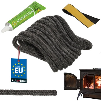 Priadza na utesnenie krbu a pece + lepidlo 9 mm 2,5 m