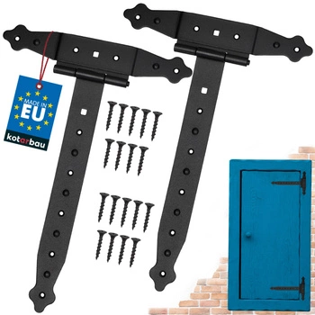 Záves altánku krížový čierny 300 mm sada 2 ks.