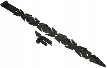 Dekoratívne kované závesy dverí 800 mm + západky