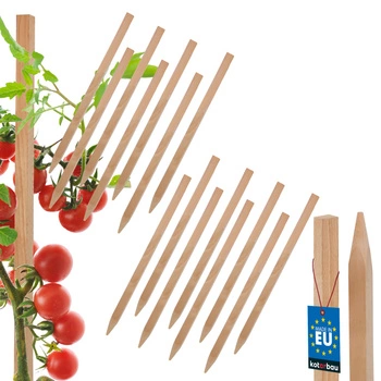 Drevené koly na paradajky zeleninu záhradné podpery 25 cm sada 15 ks.