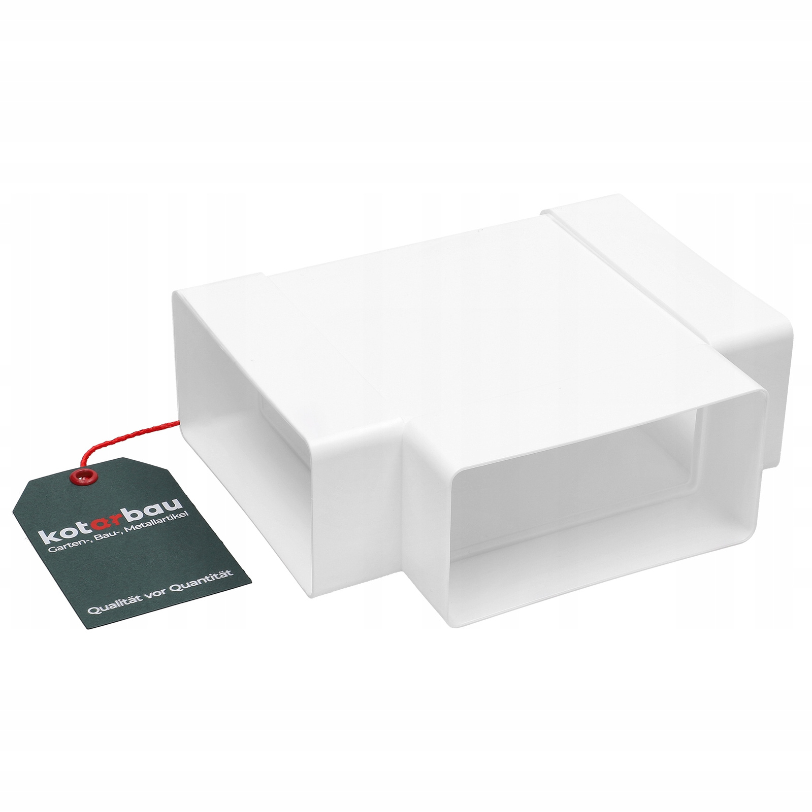 Tee konektor plochý kanál biely 110x55 mm