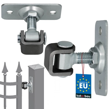 Nastaviteľný závitový záves na krídlové dvere m12