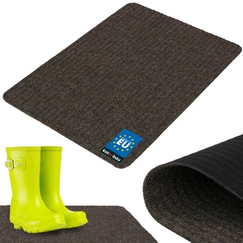Rohožka na topánky savá protišmyková koberec rohož hnedá 70x50 cm