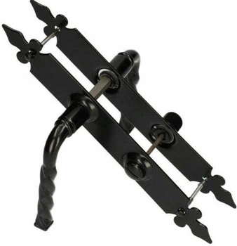 Kľučka lila pre bránu brány kované železo 72 mm wc