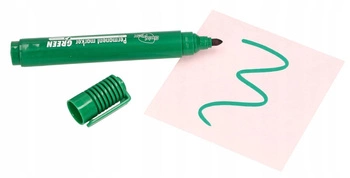 Permanentný popisovač zelený vodeodolný okrúhly