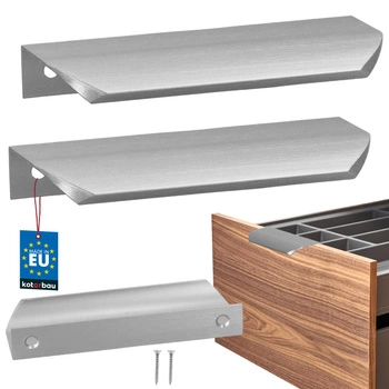 Úchyt nábytkový hliníkový strieborný 96/116 mm sada 2 ks.