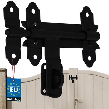 Závora garážovej brány bránky oceľová čierna 150 mm