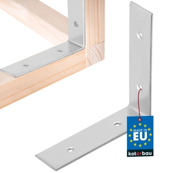 Tesársky uholník nerezový pozinkovaný 80x80x20 mm