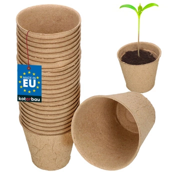 Rašelinové kvetináče 8 cm sadenice bio - 24 ks.