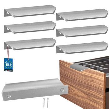 Úchyt nábytkový hliníkový strieborný 96/116 mm sada 6 ks.