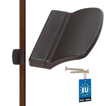 Balkónové madlo hnedé 70x55 mm