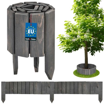 Lemovanie dreveného plotu palisáda antracit 15x110 cm