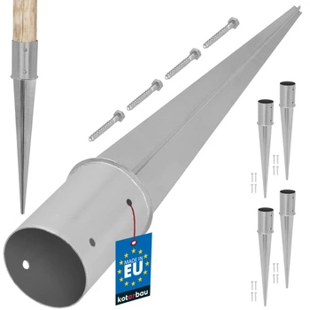 Základ stĺpa kruhová zabíjaná fi 100 mm sada 4 ks.