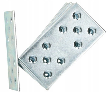 Perforovaná doska plochá spojka pozinkovaná 76x40 mm - 10 ks.