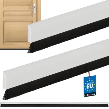 Tesniaca lišta pod dvere biela 25 mm 1 m sada 2 ks.