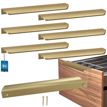 Úchyt nábytkový hliníkový zlatý mat 192/212 mm sada 6 ks.