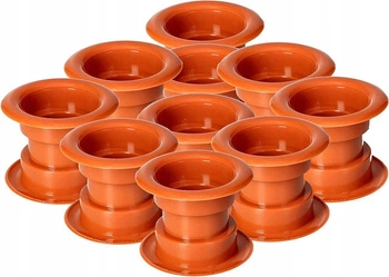 Manžeta pre dvere ventilačná trubica - 10 ks - Farba kalvádos