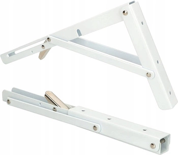 Sklopný policový držiak 300 biely - 2 ks.