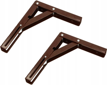 Sklopný roh na polici 200 mm rozkladací  2 ks - Farba hnedá