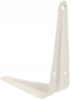 Držiak na podperu police 15x12,5 biely