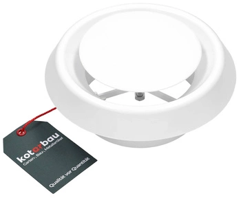 Prívodno-odvodný ventil biely fi 125 príruba