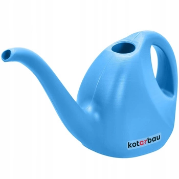 Malá kanvička na zalievanie domáca plastová na rastliny kvety modrá 2 l